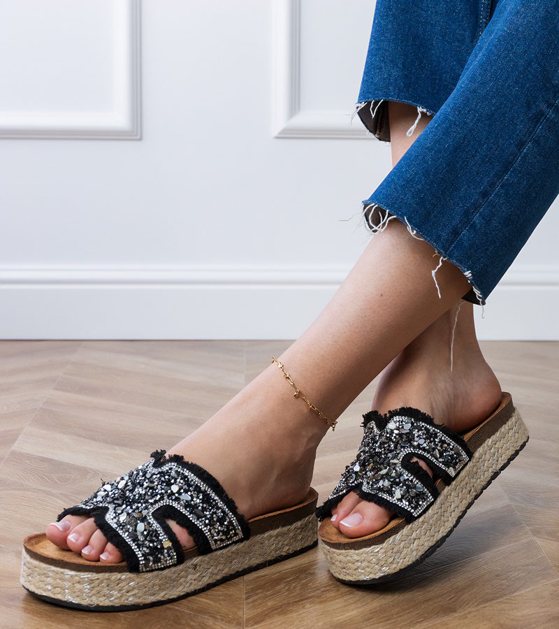 D/CEO Platform leopard sandals with straps Lagosa