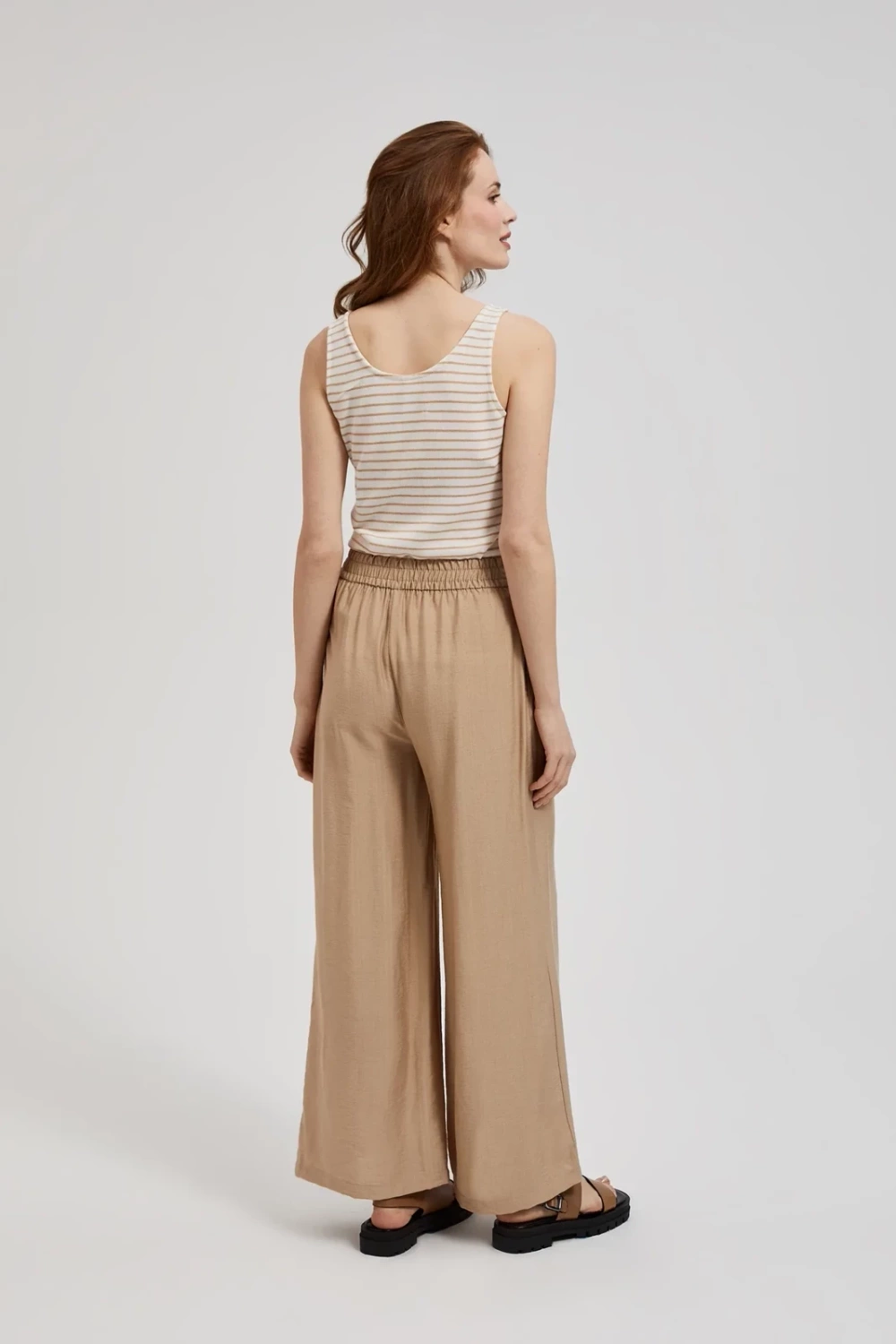 Women's summer trousers MOODO - cofee