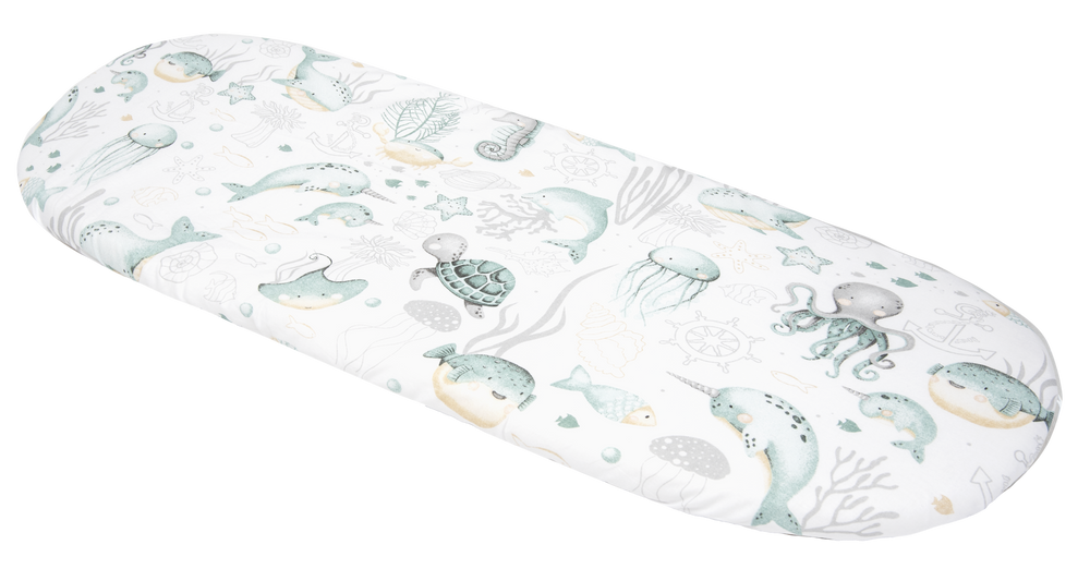 Medi Partners Fitted sheet for stroller – cotton – Ocean