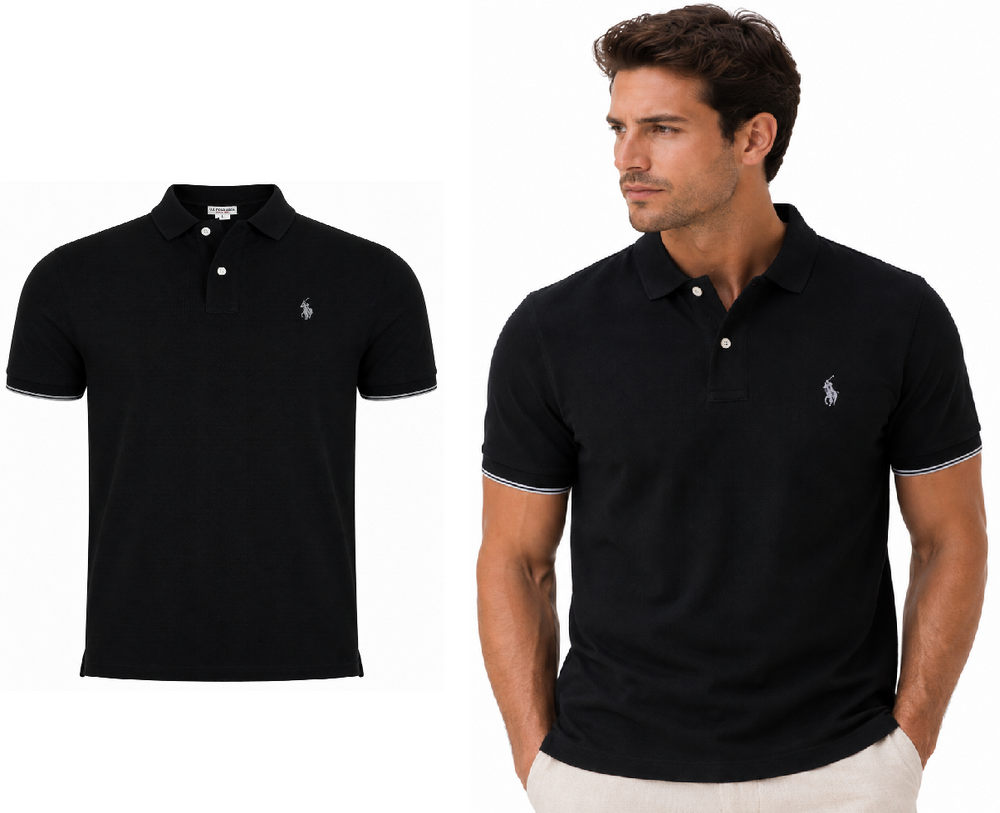 Pánská polokošile - Černá - US Polo Assn.