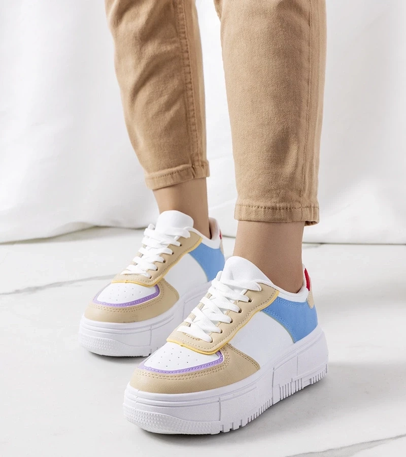 Gemre Adidași albi pentru femei Mandib