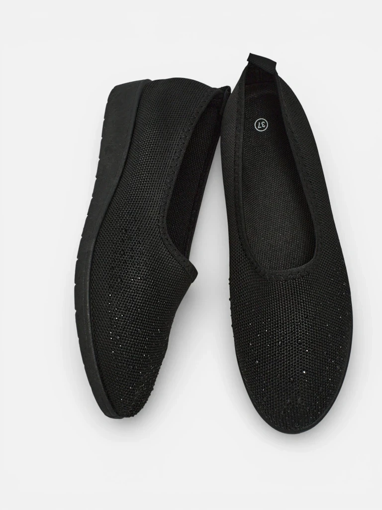 Dámske Slip-On topánky s kamienkami