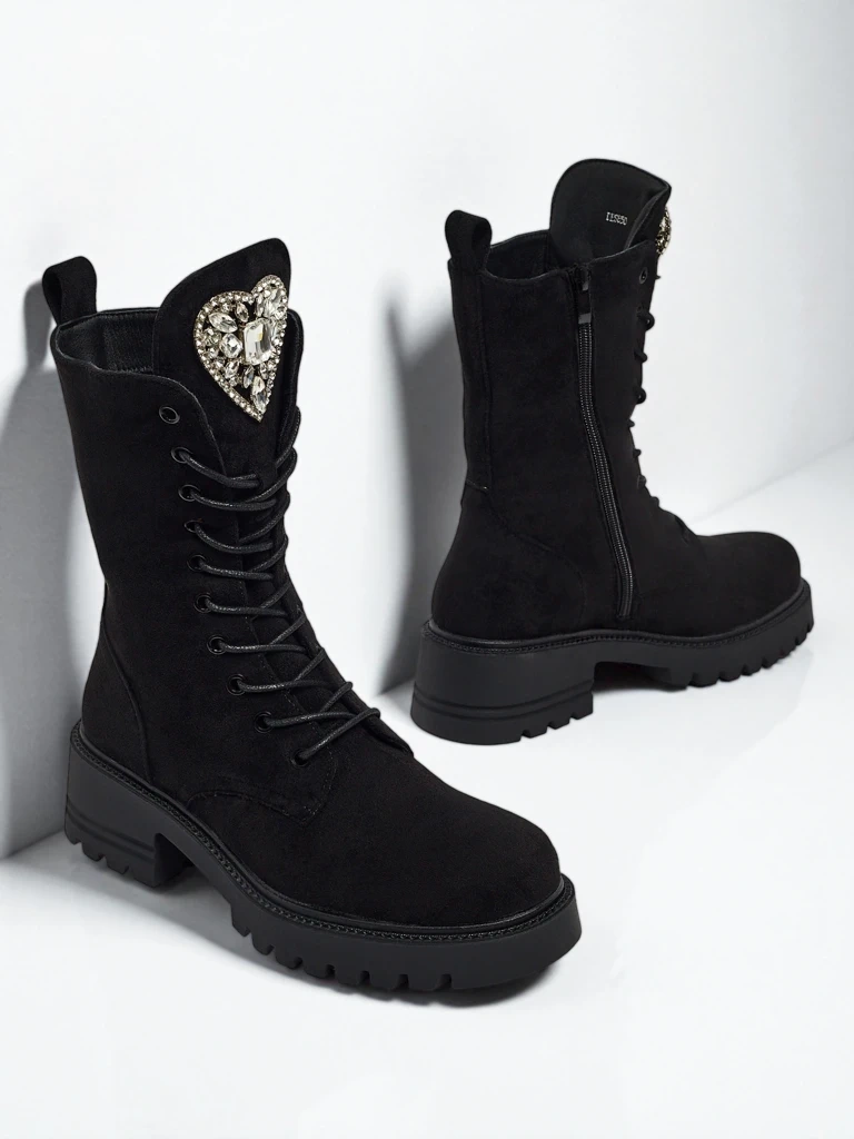 Dámské kotníkové šněrovací boty Emelune