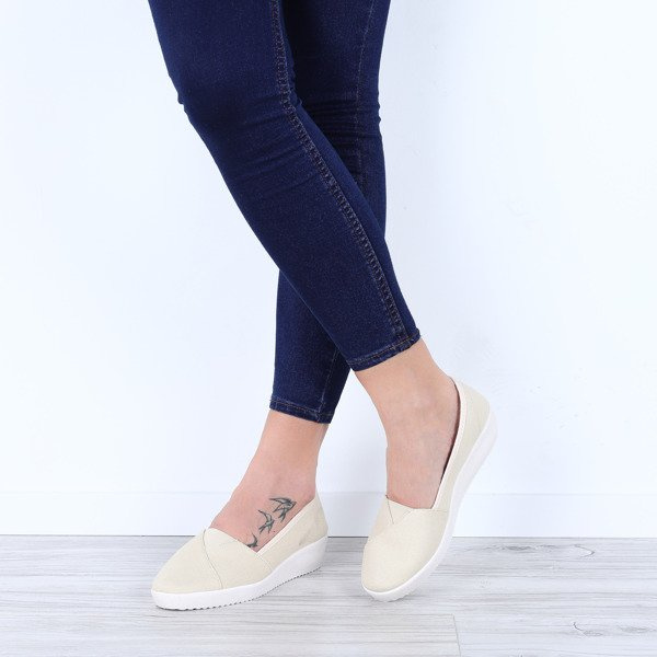 Resti Beige slip on wedges Ceibo - Footwear