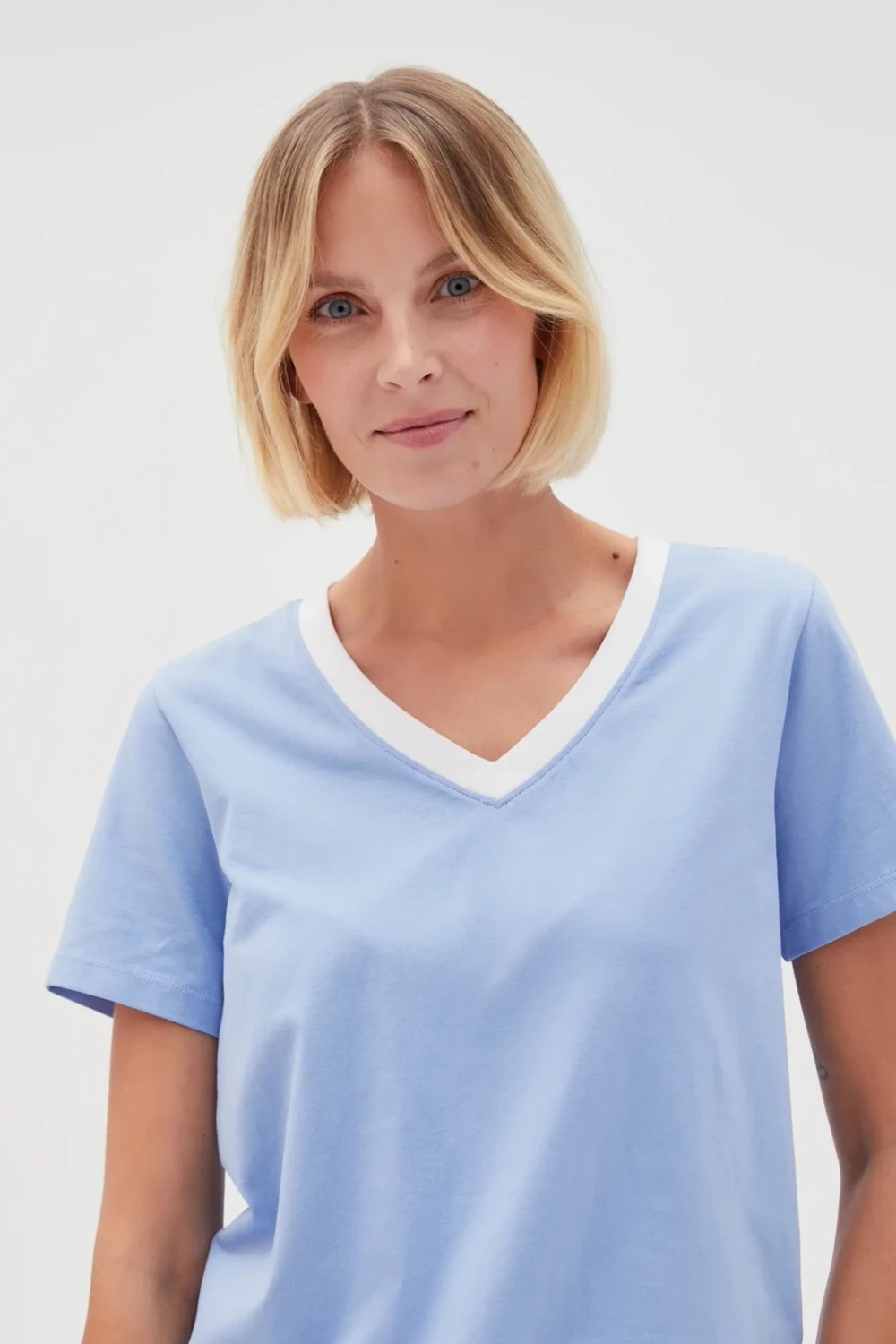 Marisse Women&#039;s T-Shirt L-Ts-4600 Blue