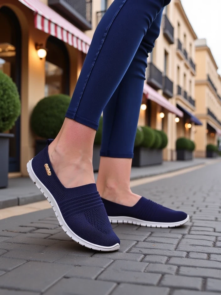 Resti Women's sports moccasins Sortpes