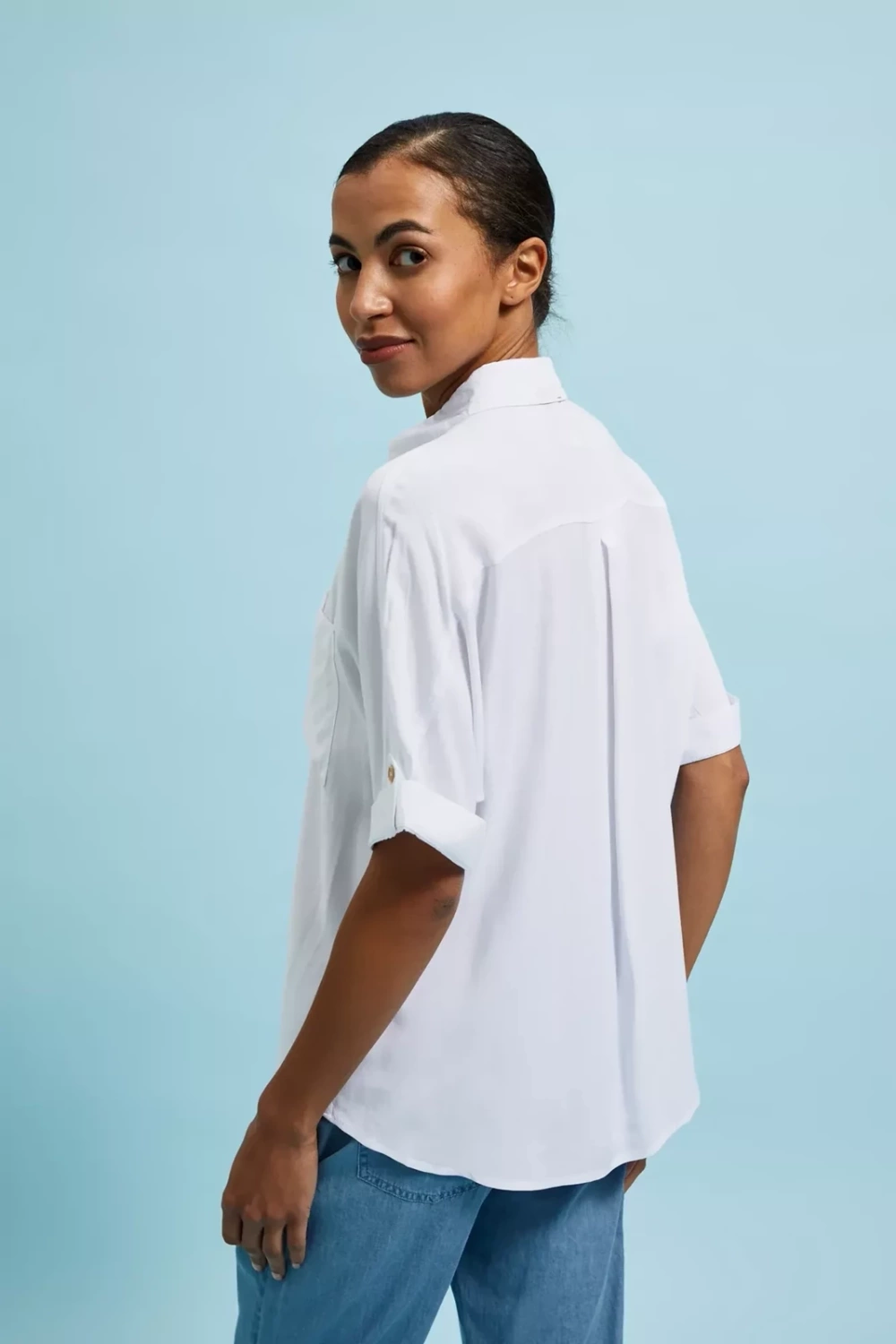 Marisse Women&#039;s Shirt L-Ko-4322 White