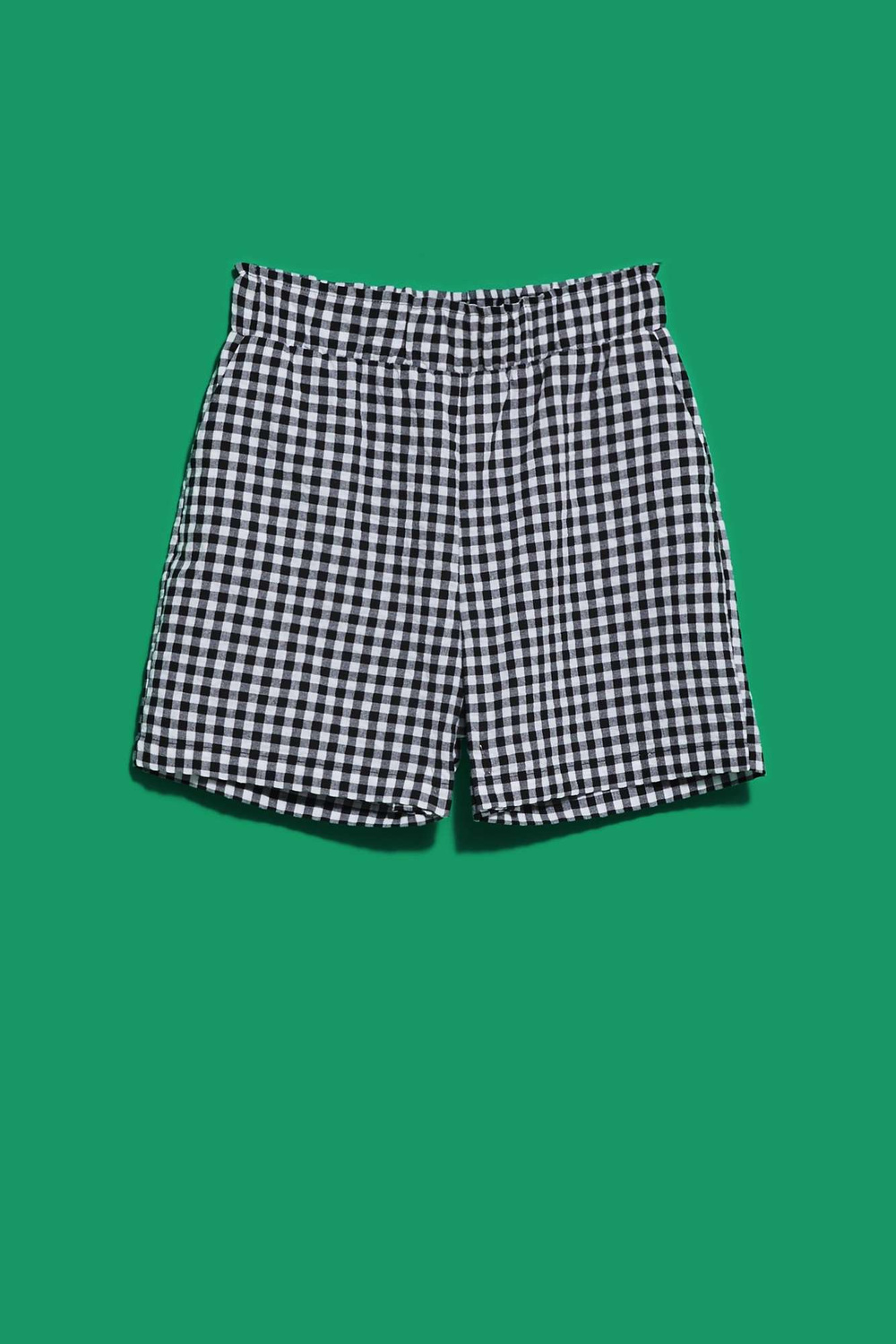 WOMEN&#039;S SHORTS L-SH-4014 BÍLO_ČERNÁ