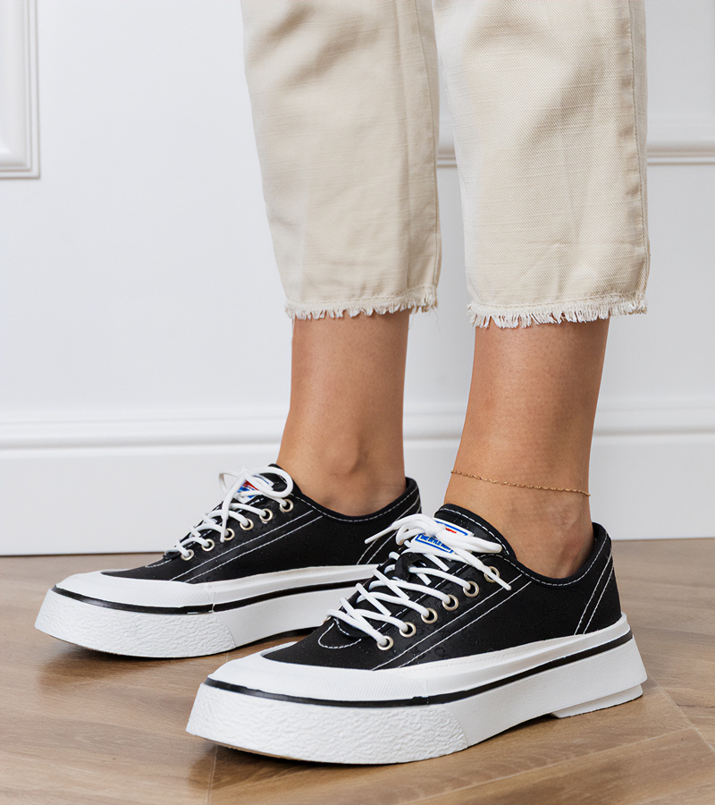 Gemre Adidași negri de damă cu platformă Greta