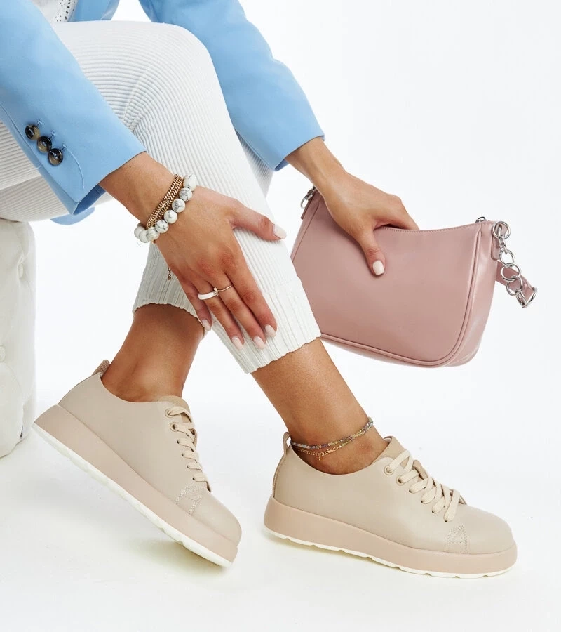 Gemre Teniși de piele bej Samaha