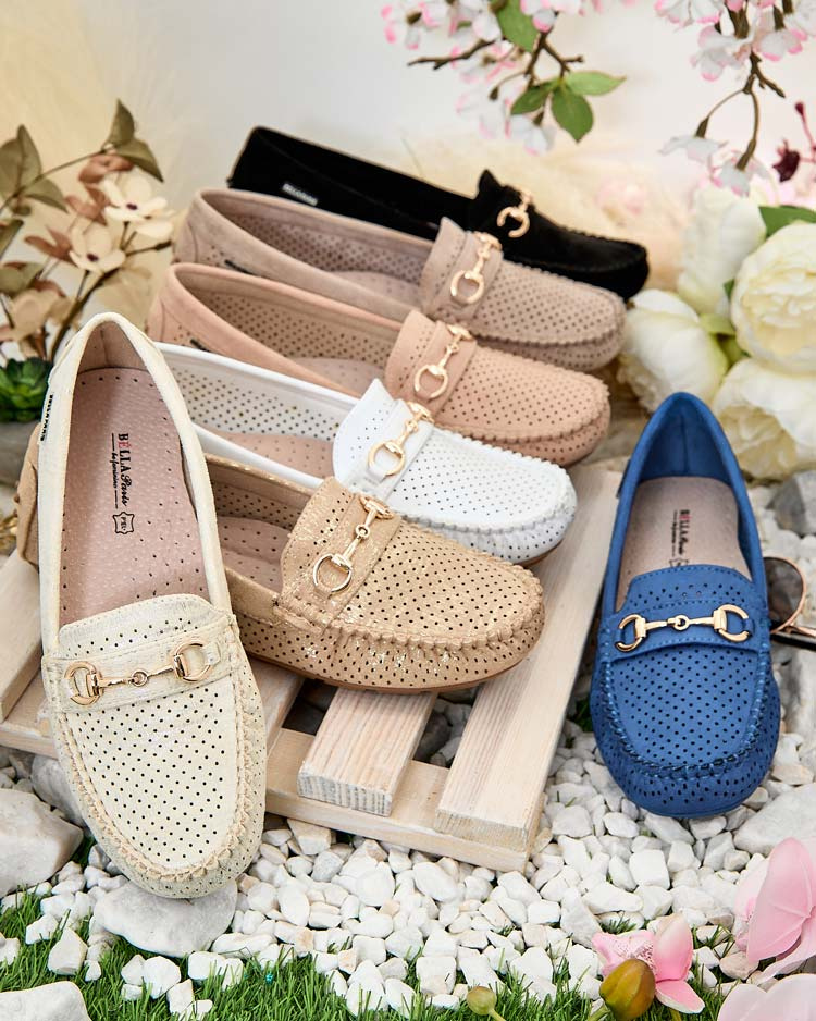Resti Women's openwork moccasins Mill