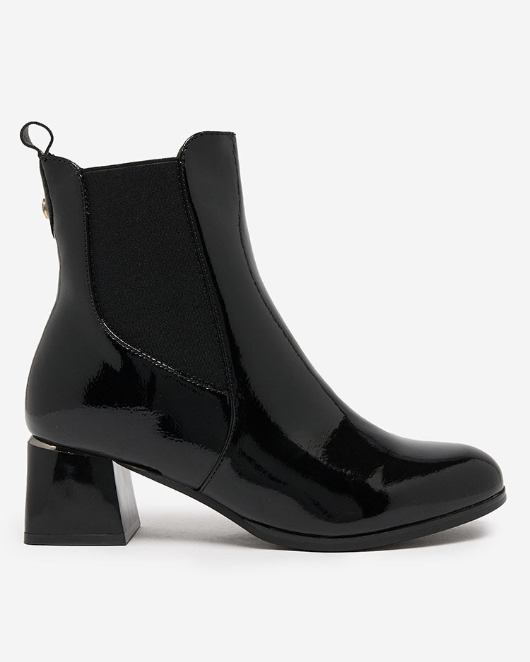 Resti Black women&#039;s boots on a low post Nekery