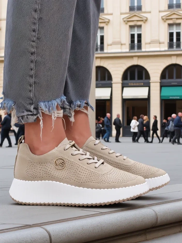 Resti Women's sporty perforated sneakers Tobin