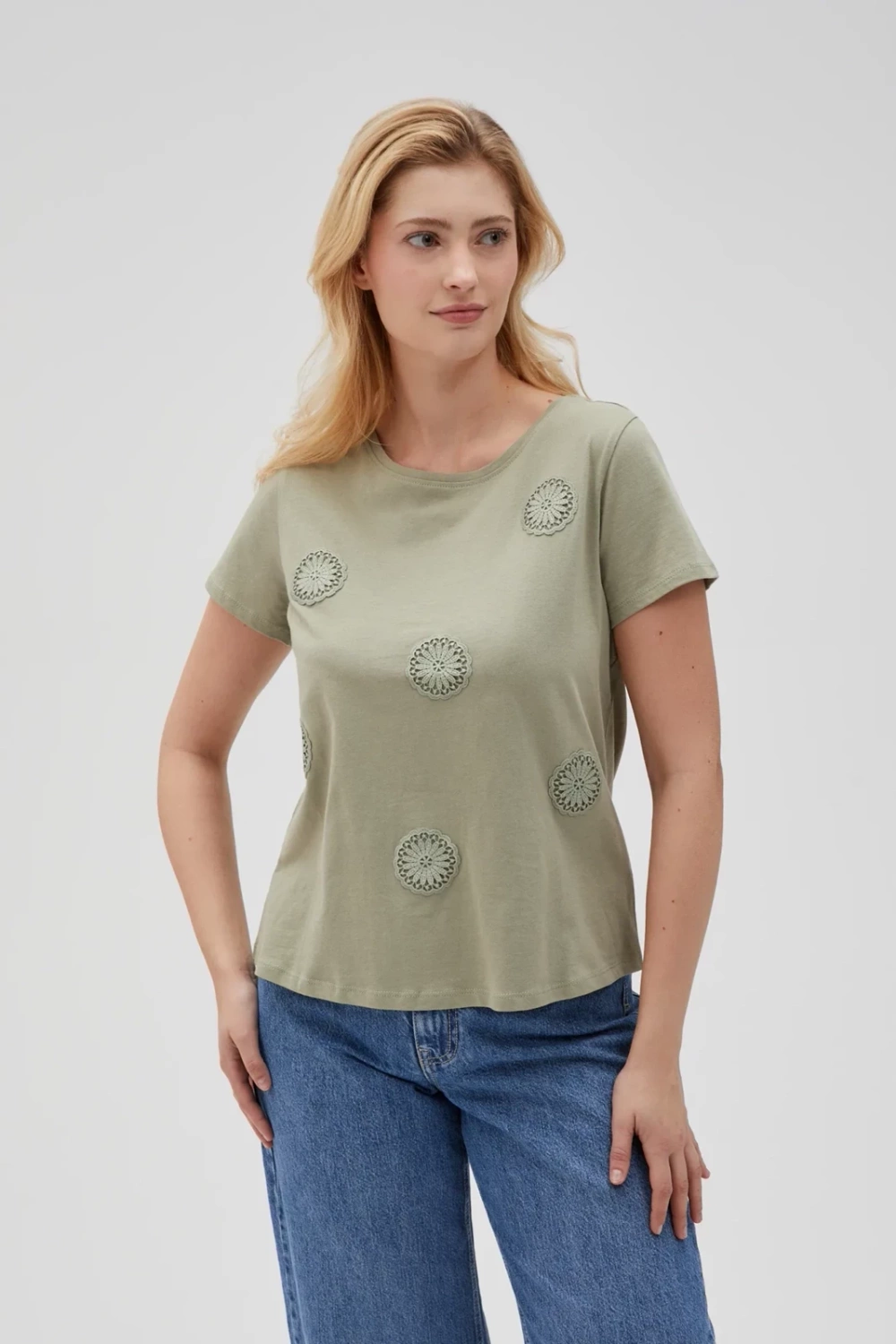Marisse Womens T-Shirt L-Ts-4643 Olive
