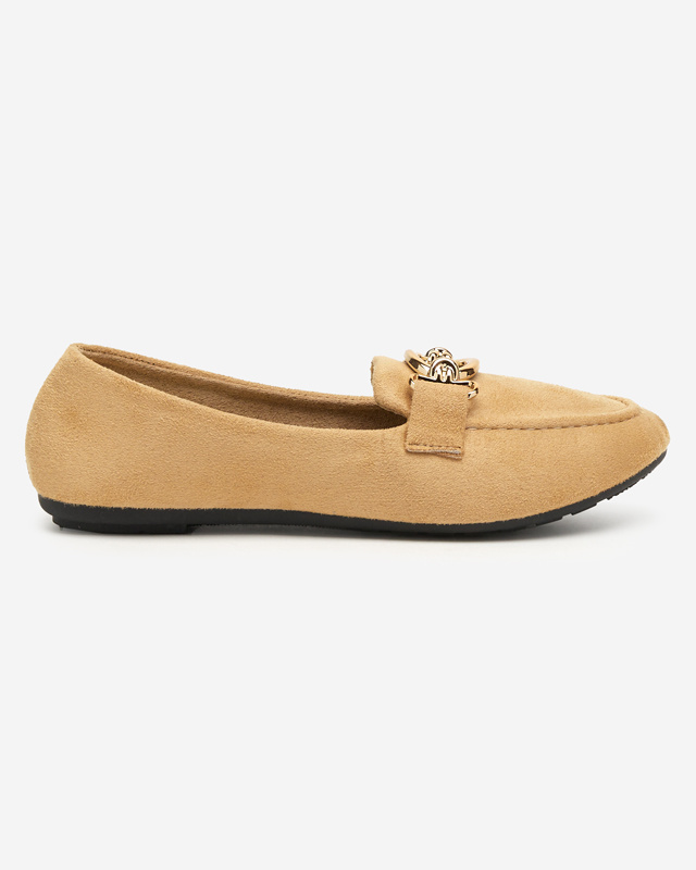 Resti Eco-suede beige moccasins Brussi - Footwear
