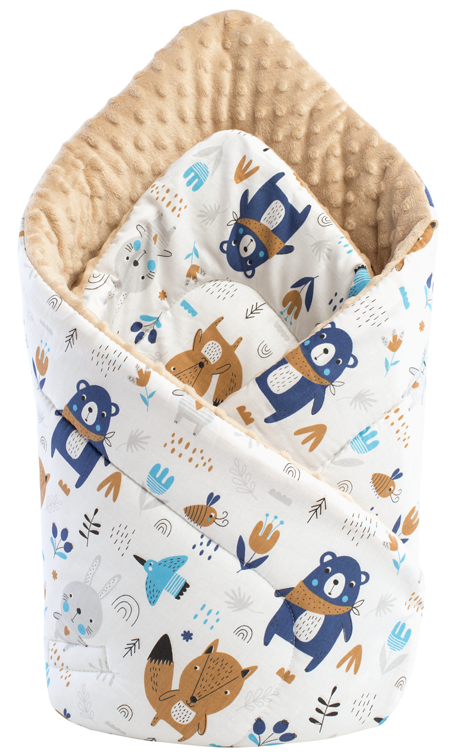 Medi Partners Double-Sided Baby Wrap Cotton + Minky