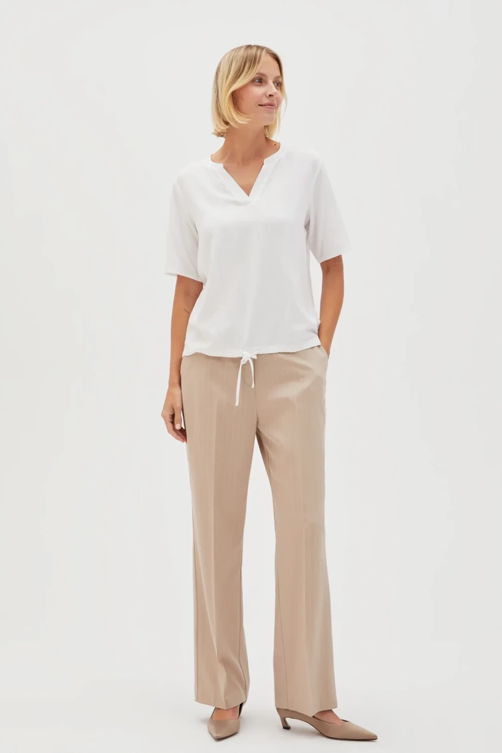Marisse Women&#039;s Shirt L-Ko-4627 White