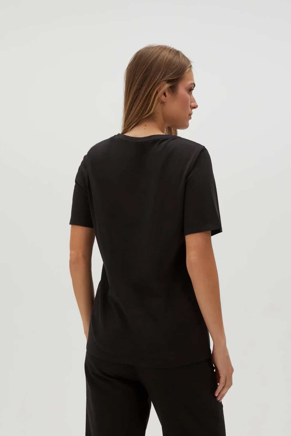Marisse Women's T-Shirt L-Ts-4624 Black