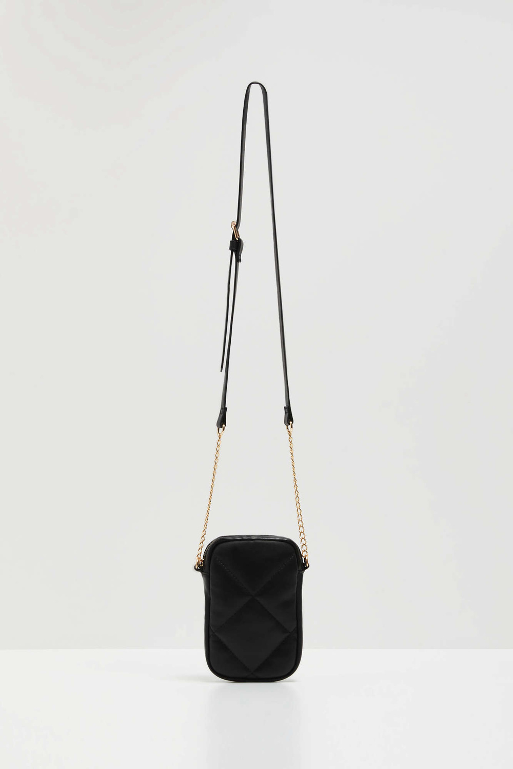 Marisse Quilted Black Chain Bag
