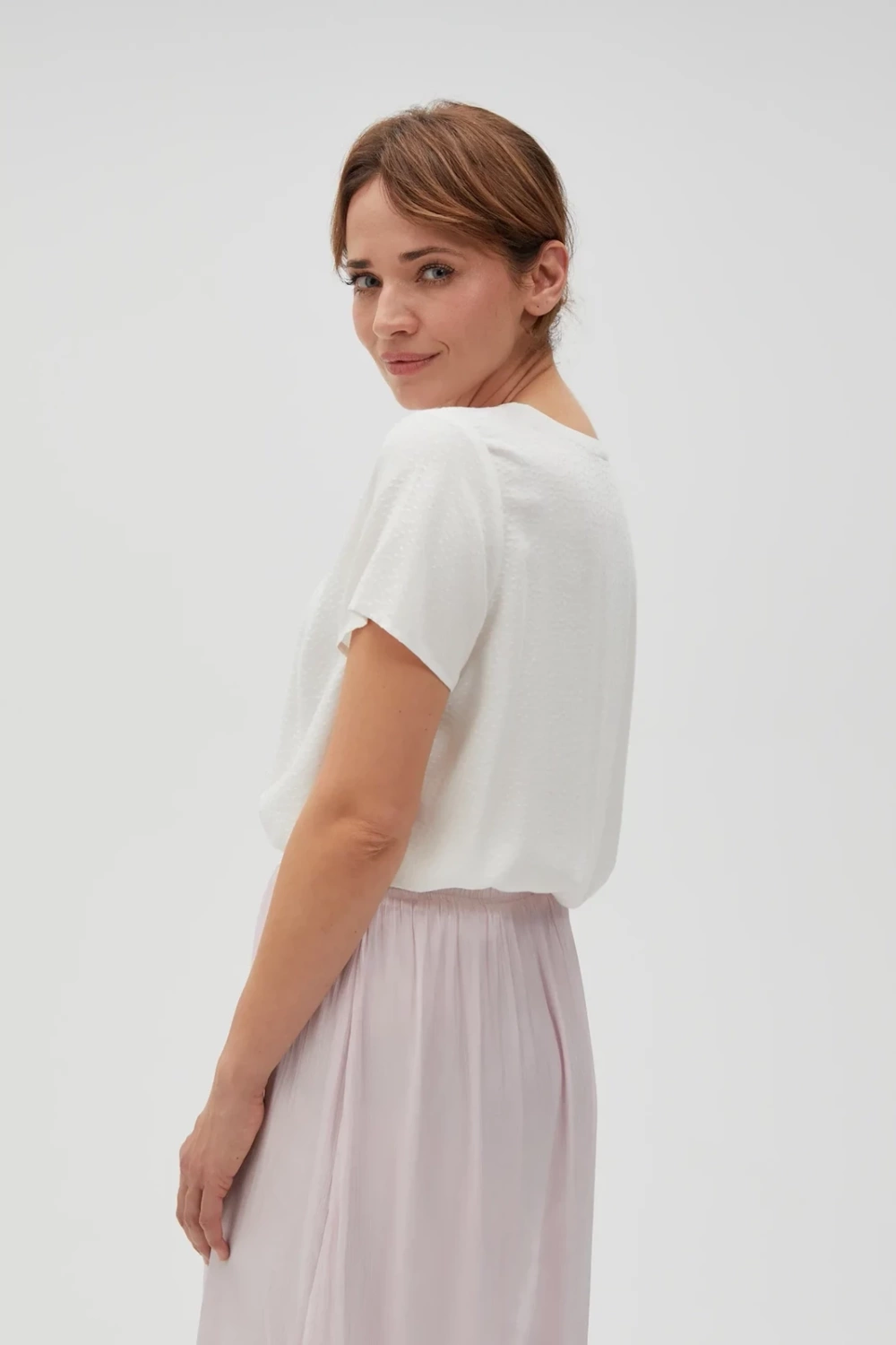 Marisse Women's Shirt L-Ko-4616 Off White