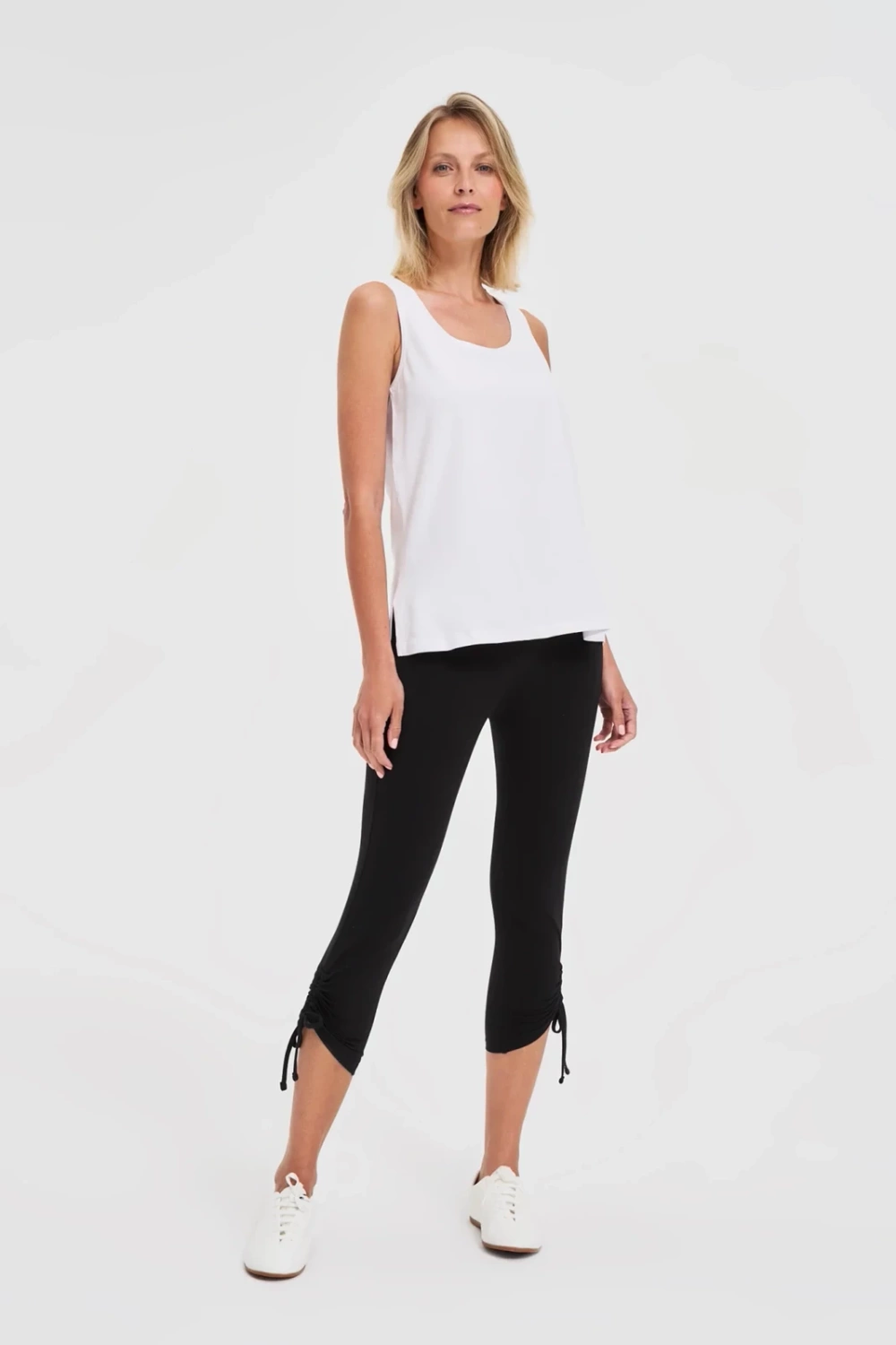 Marisse Black Cotton Leggings