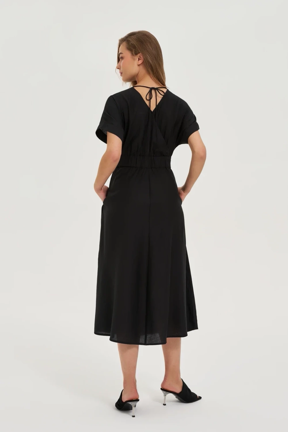 Marisse Black Viscose Dress