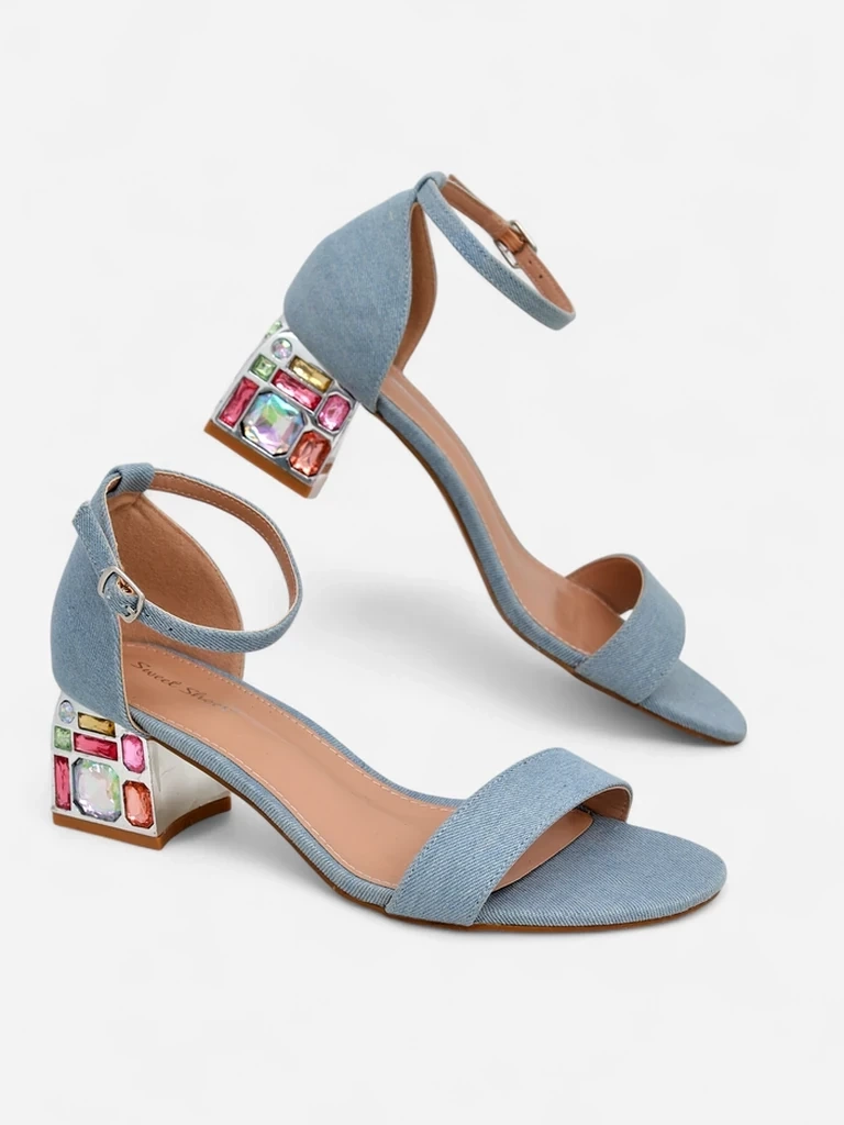 Resti Women's sandals with decorative heels Ballou