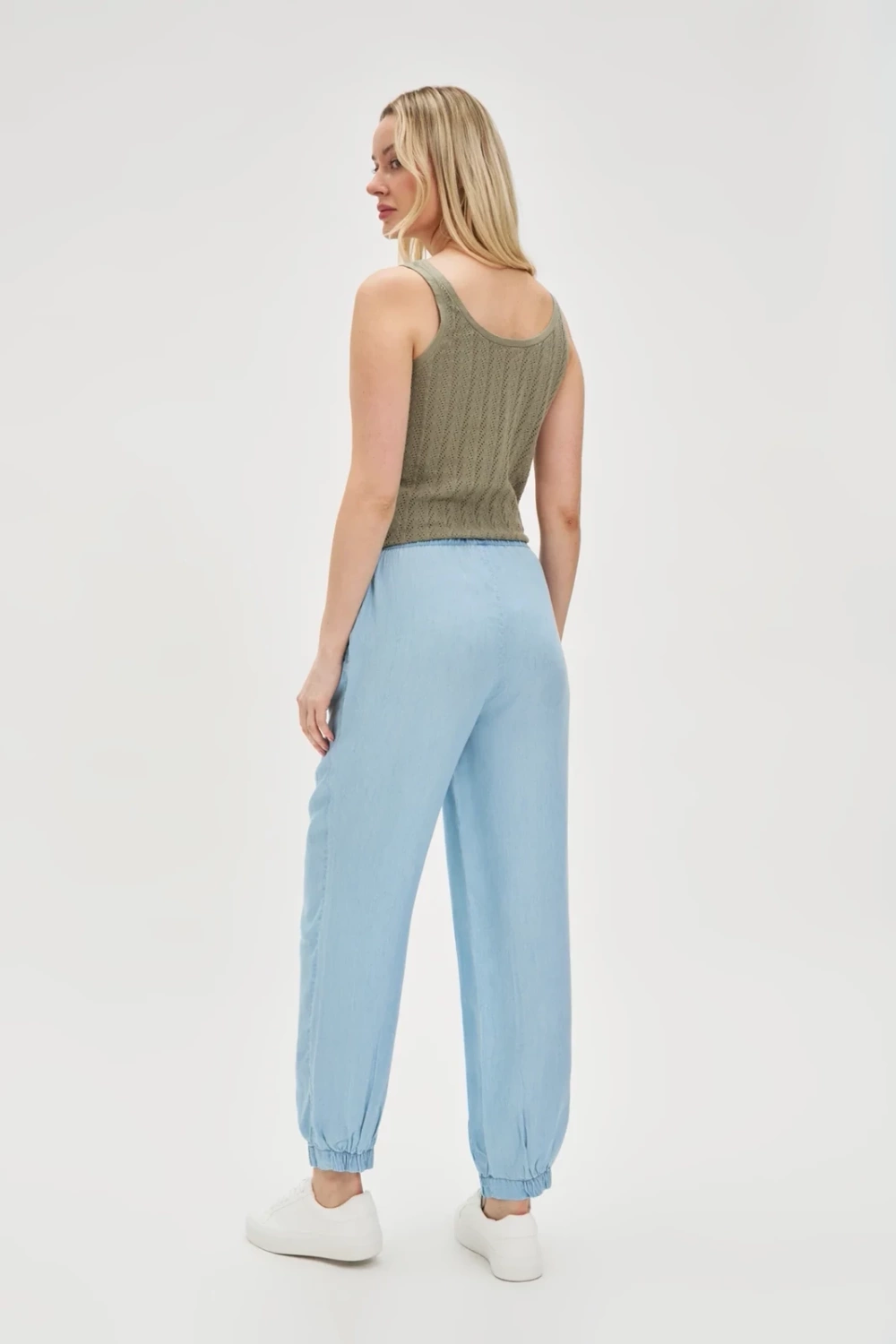 Marisse Women's Trousers L-Sp-4620 Blue