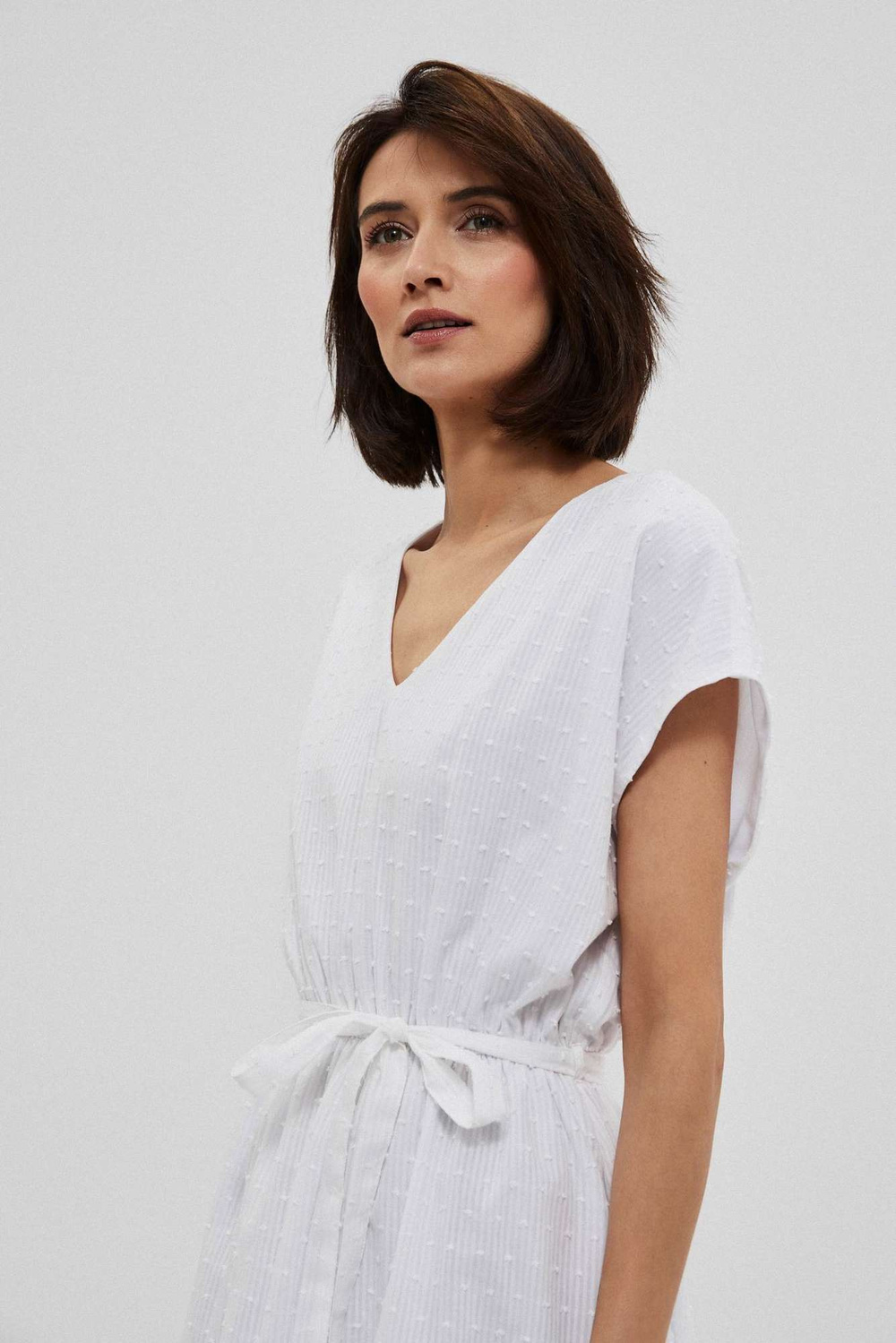 Marisse Plumeti Fabric Dress