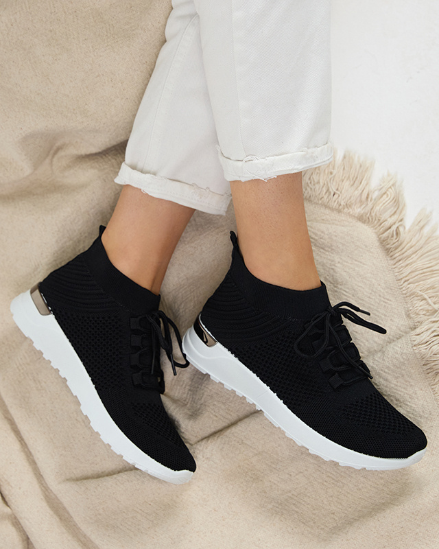Resti Bamggy Women&#039;s Black Fabric Sports Shoes - Footwear