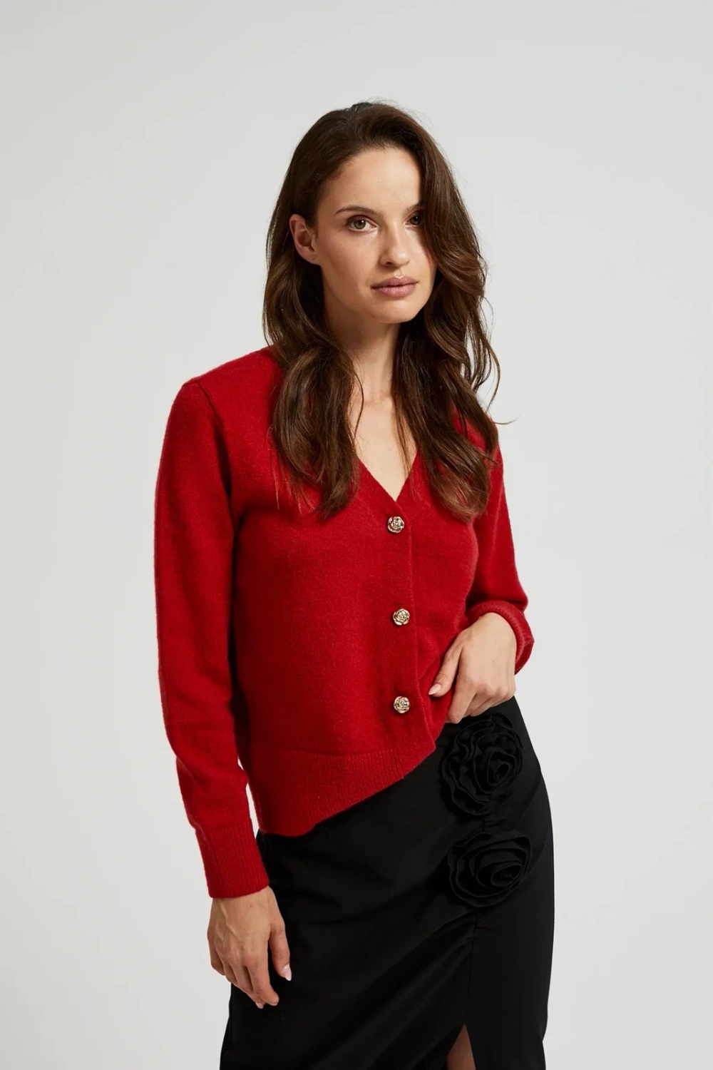 Marisse Women&#039;s Sweater Z-Sw-4566 Red