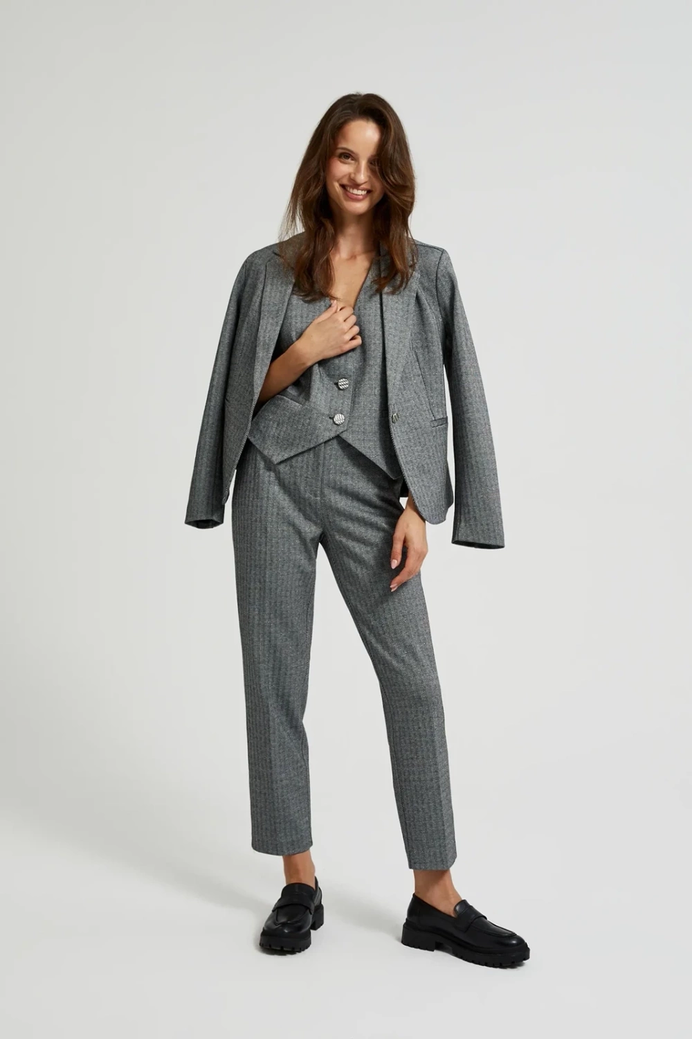 Marisse Women's Trousers Z-Sp-4502 Grey