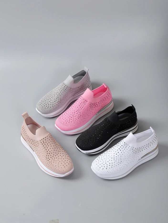 Resti Women&#039;s sports slip-on shoes with rhinestones Ceromie