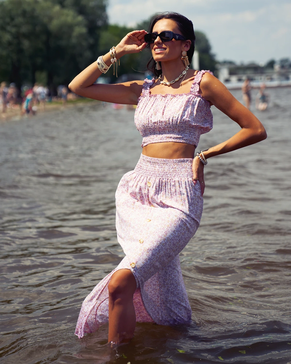 Resti Women's floral pink set