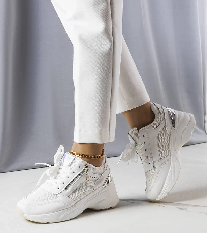 D/CEO White trainers Justar