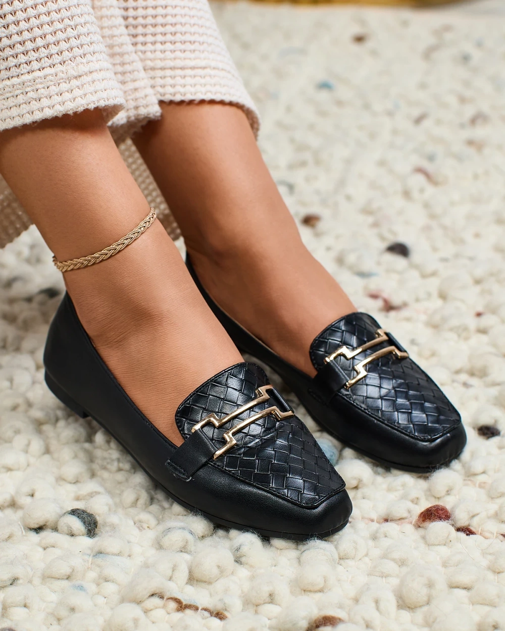 Resti Black women&#039;s moccasins Bulerol