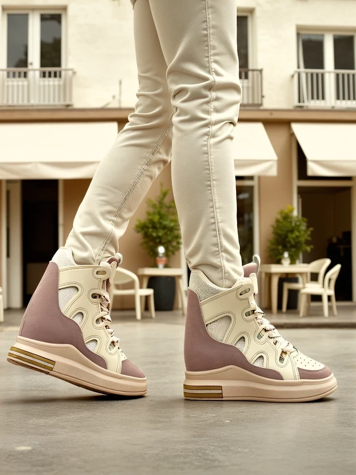 Resti High sports shoes for women with a hidden wedge Oblaffi