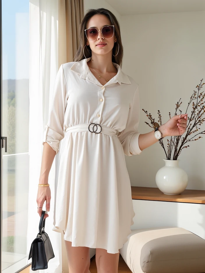 Resti Elegant women’s knee-length dress