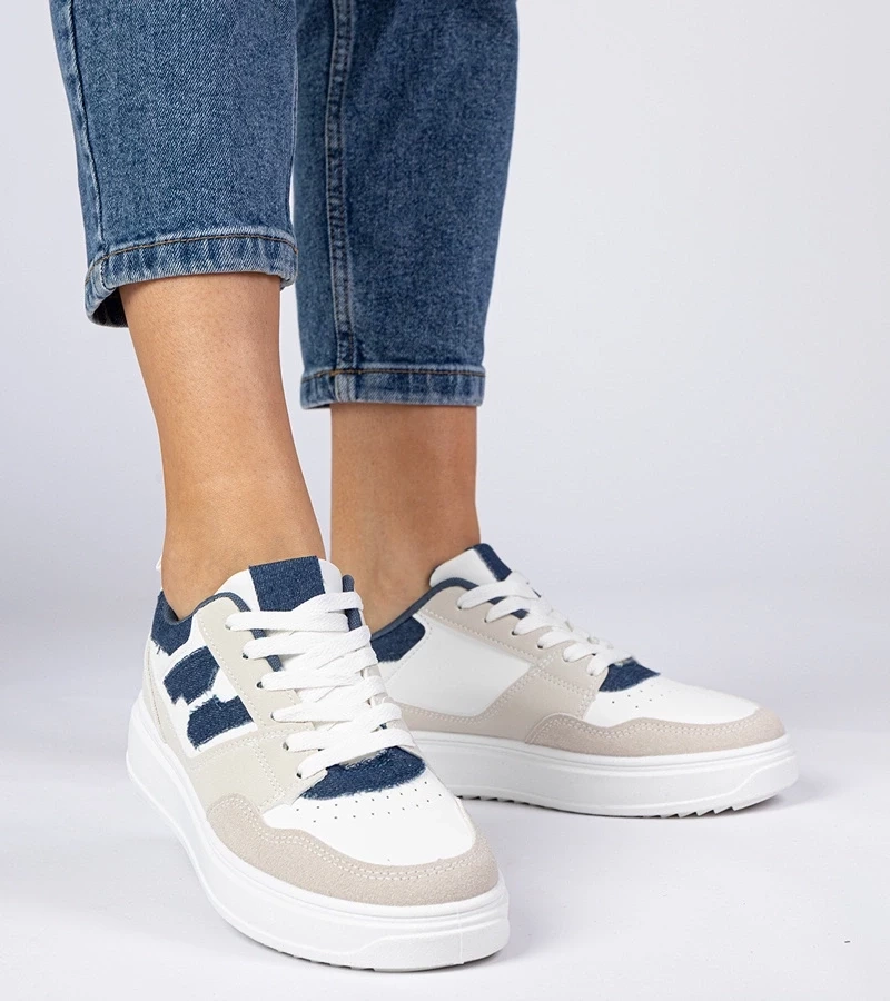 Gemre Adidași damă albi-albaștri Lavria