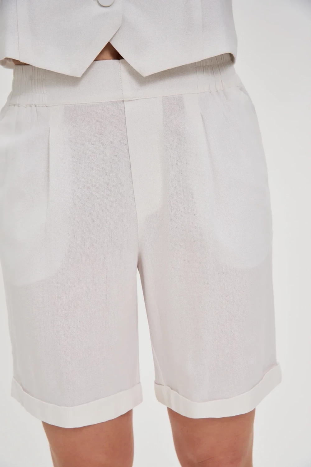 Marisse White Shorts