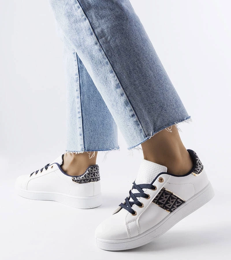 Gemre Adidași cu platformă albă de Lanoie