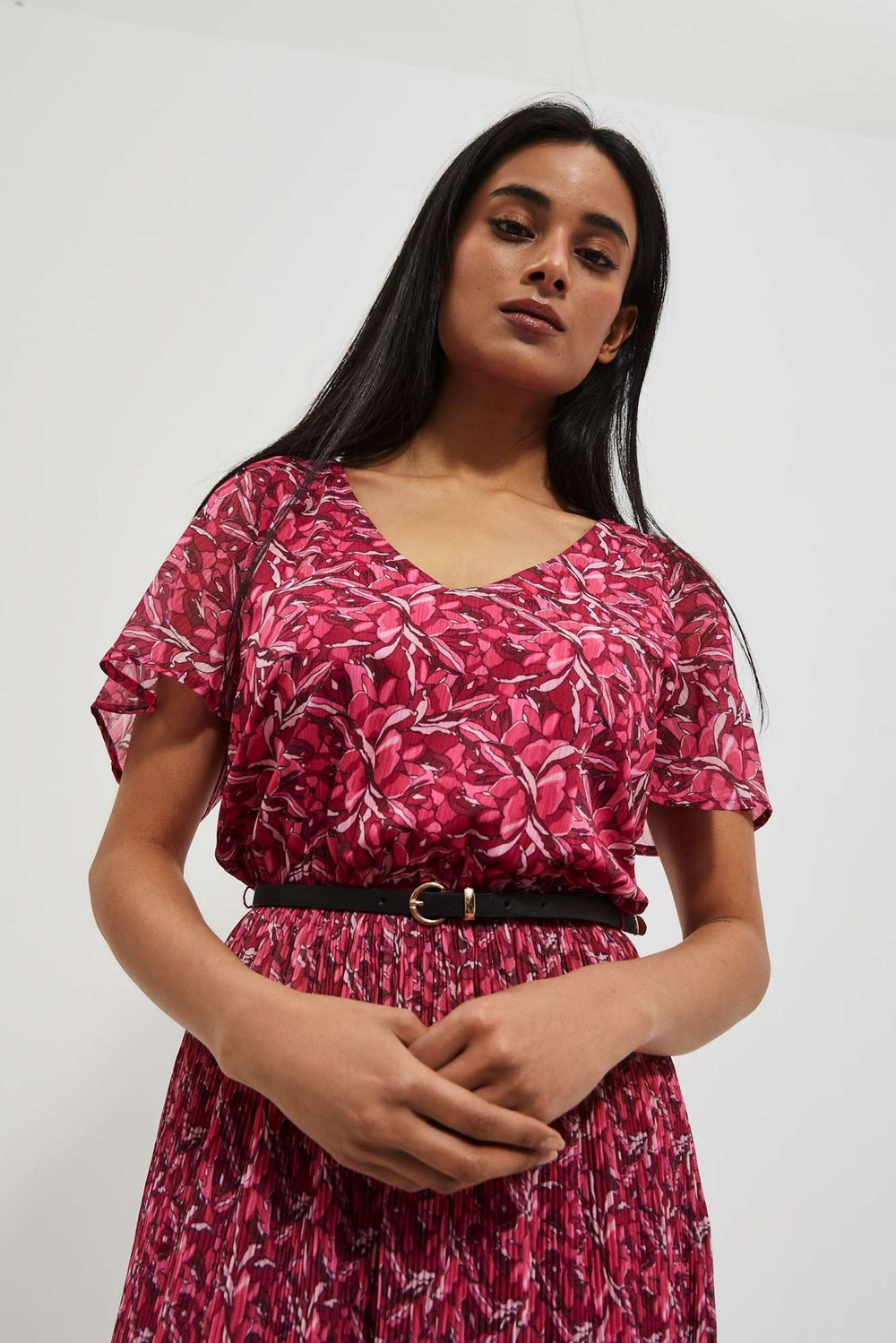 Marisse Women&#039;s Dress L-Su-4032 Strawberry