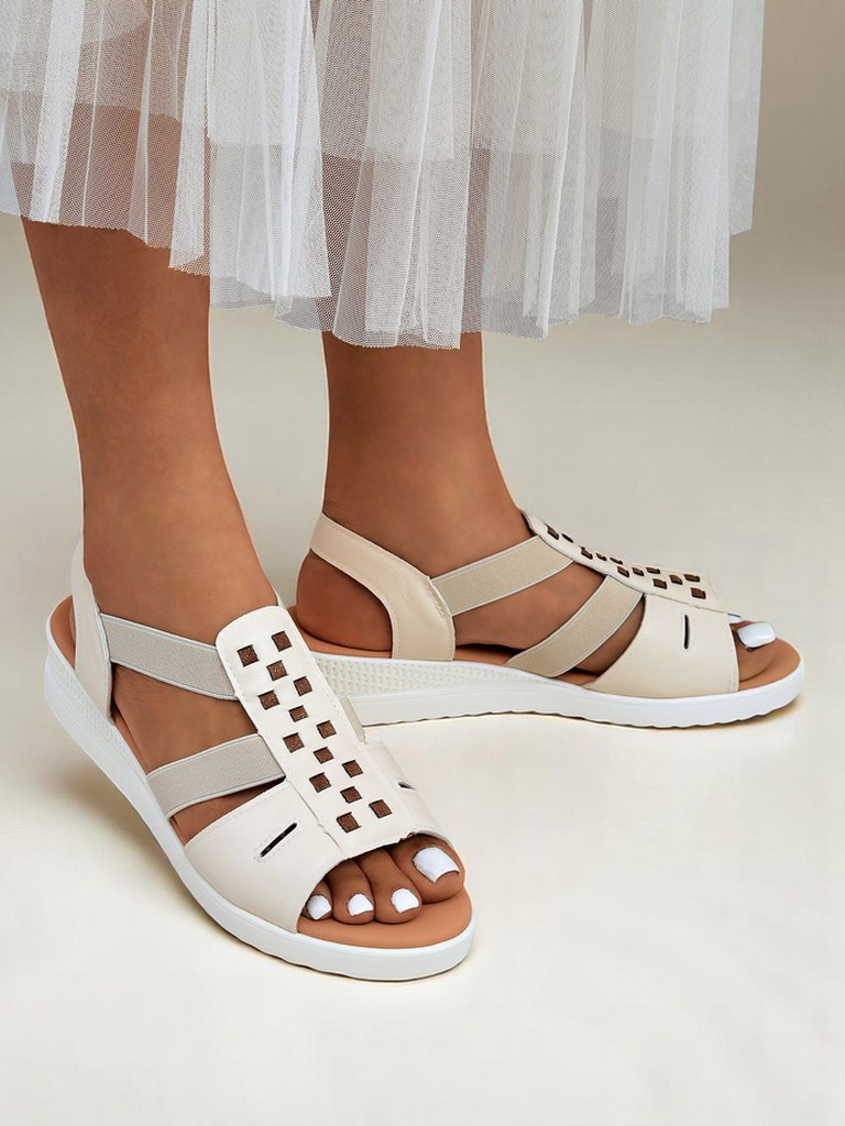 Resti Royal Fashion Women&#039;s Sora Low Wedge Sandals