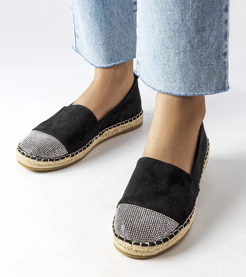 Gemre Mocasini espadrile negre Magali