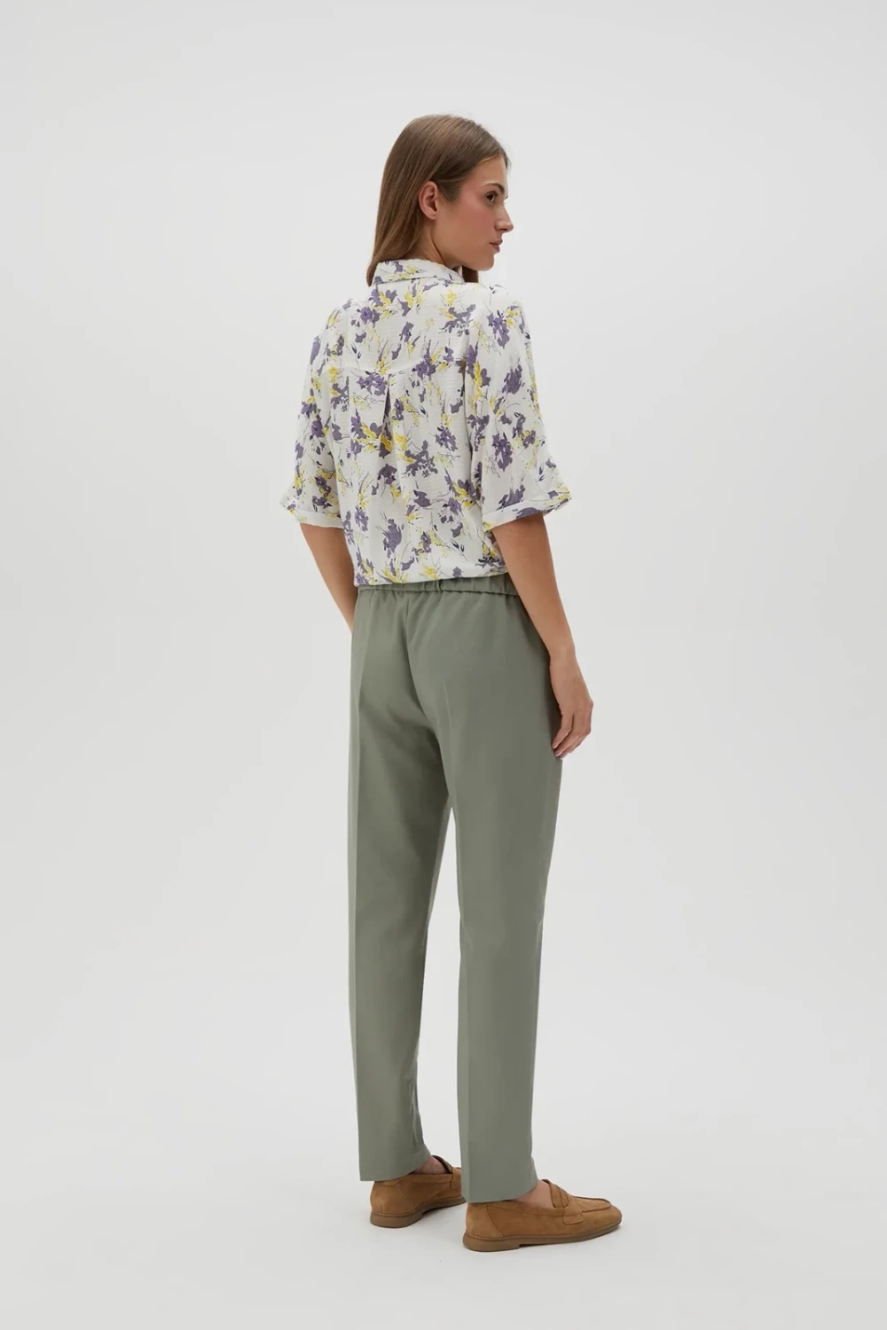 Marisse Women's Trousers L-Sp-4614 Olive