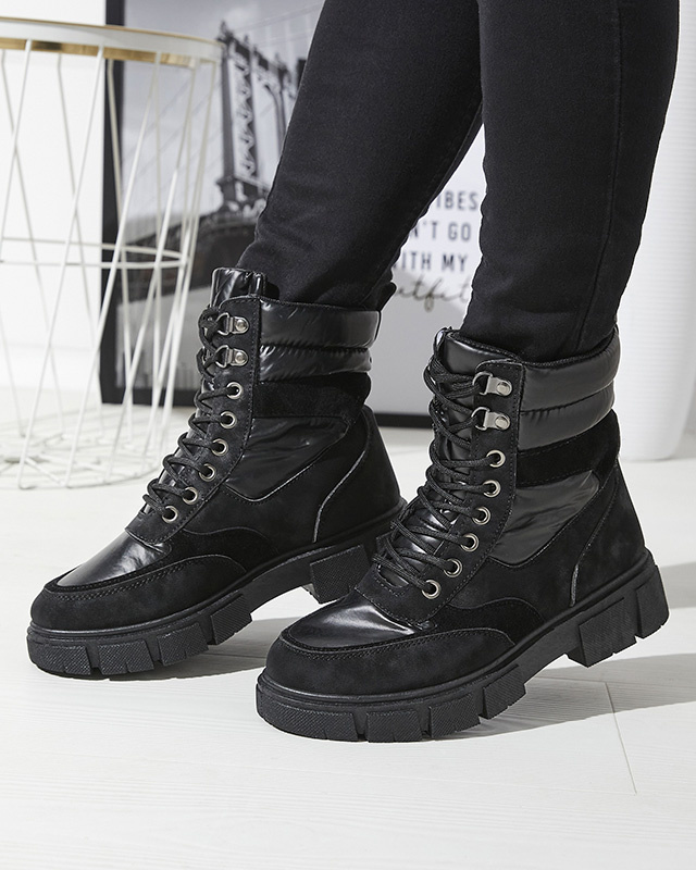 Resti Black women&#039;s insulated trapper boots Kasemi- Footwear