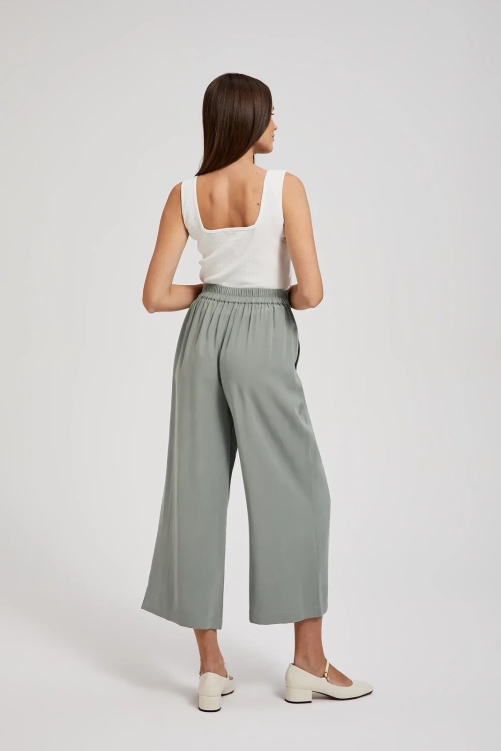Women's summer trousers MOODO - olive