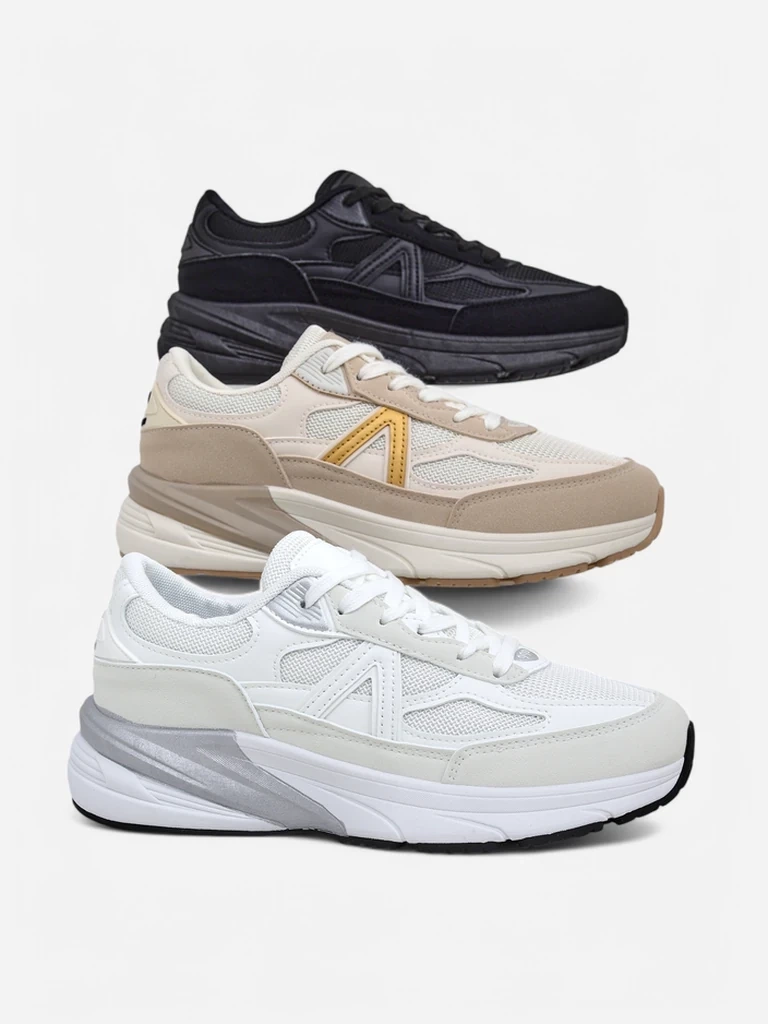 Resti Women's sports sneakers on a thicker sole Moderax
