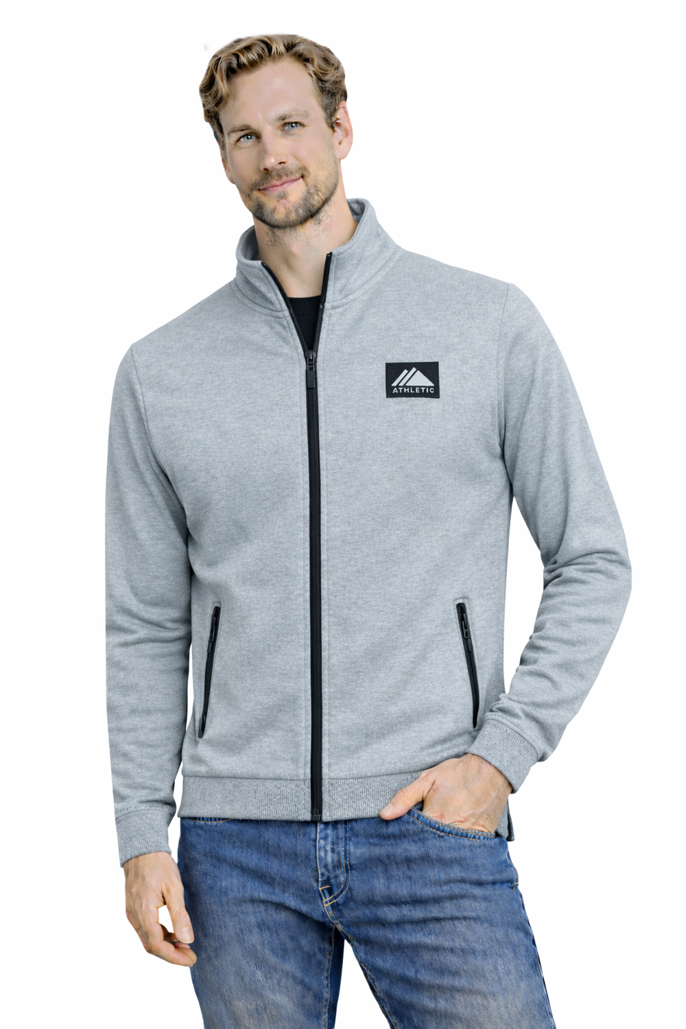 Мъжки суитшърт с поло яка Must B175