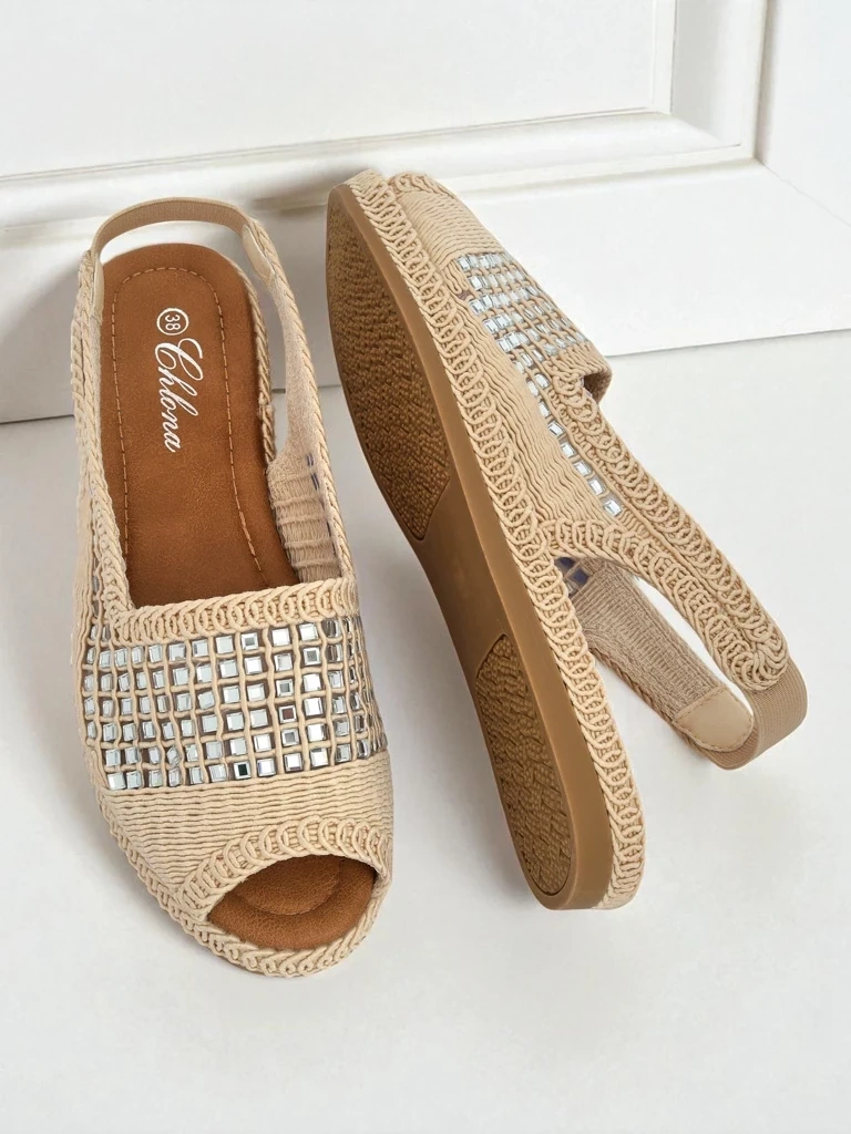 Resti Women&#039;s espadrille sandals with rhinestones Belle Sparkle